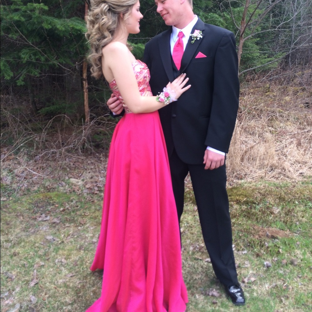 Sherri hill size 4 pink prom dress